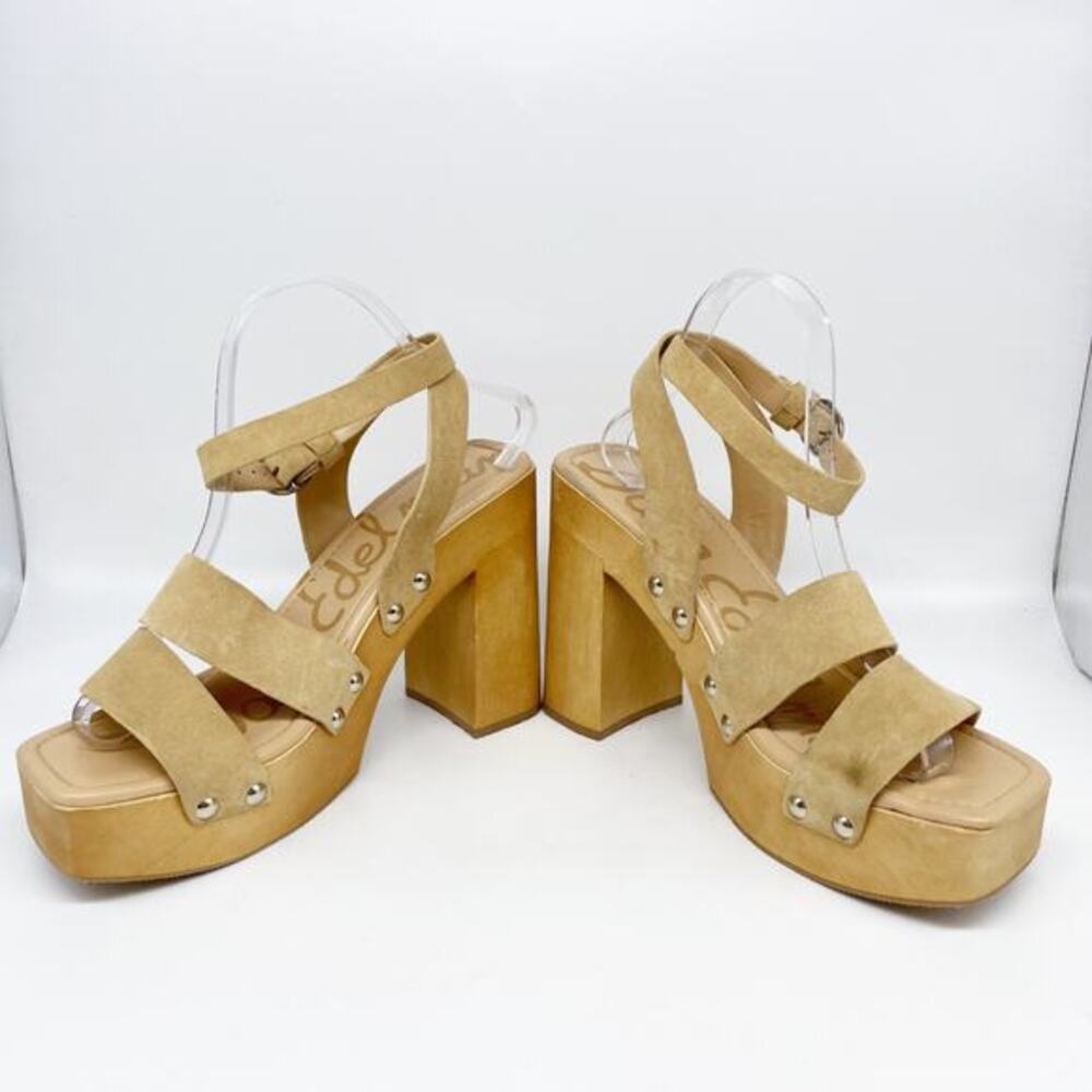 Sam Edelman Women's Rosalind Strappy Platform Sandals‎ Tan Size 9.5M - Picture 7 of 14